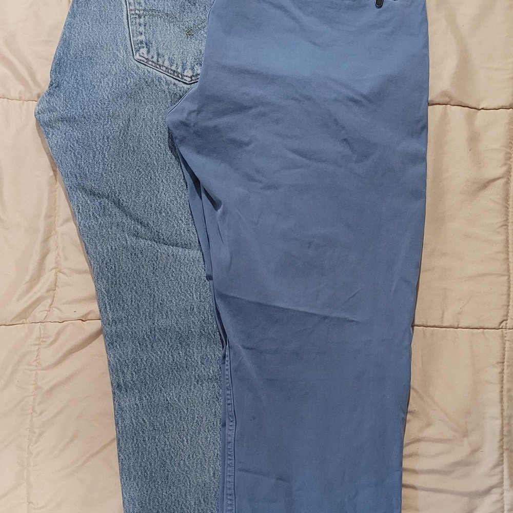 Levi's Dual-Tone Blue Straight Jeans